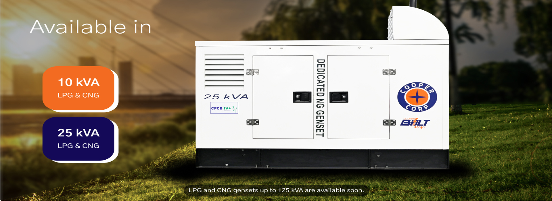 Silent diesel generator